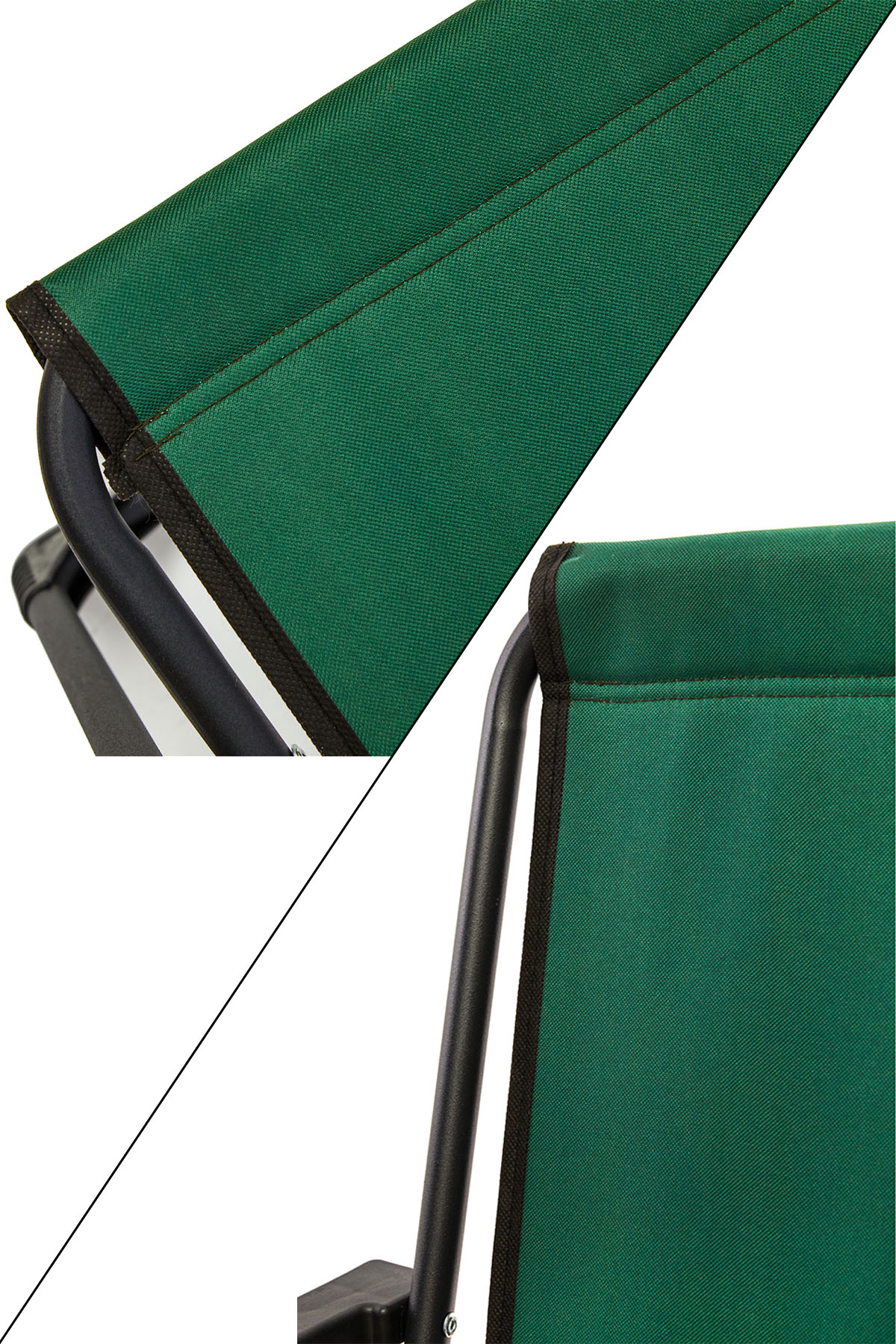 2 Adet Kamp Sandalyesi Katlanır Piknik Sandalye Oval Bardaklıklı Yeşil