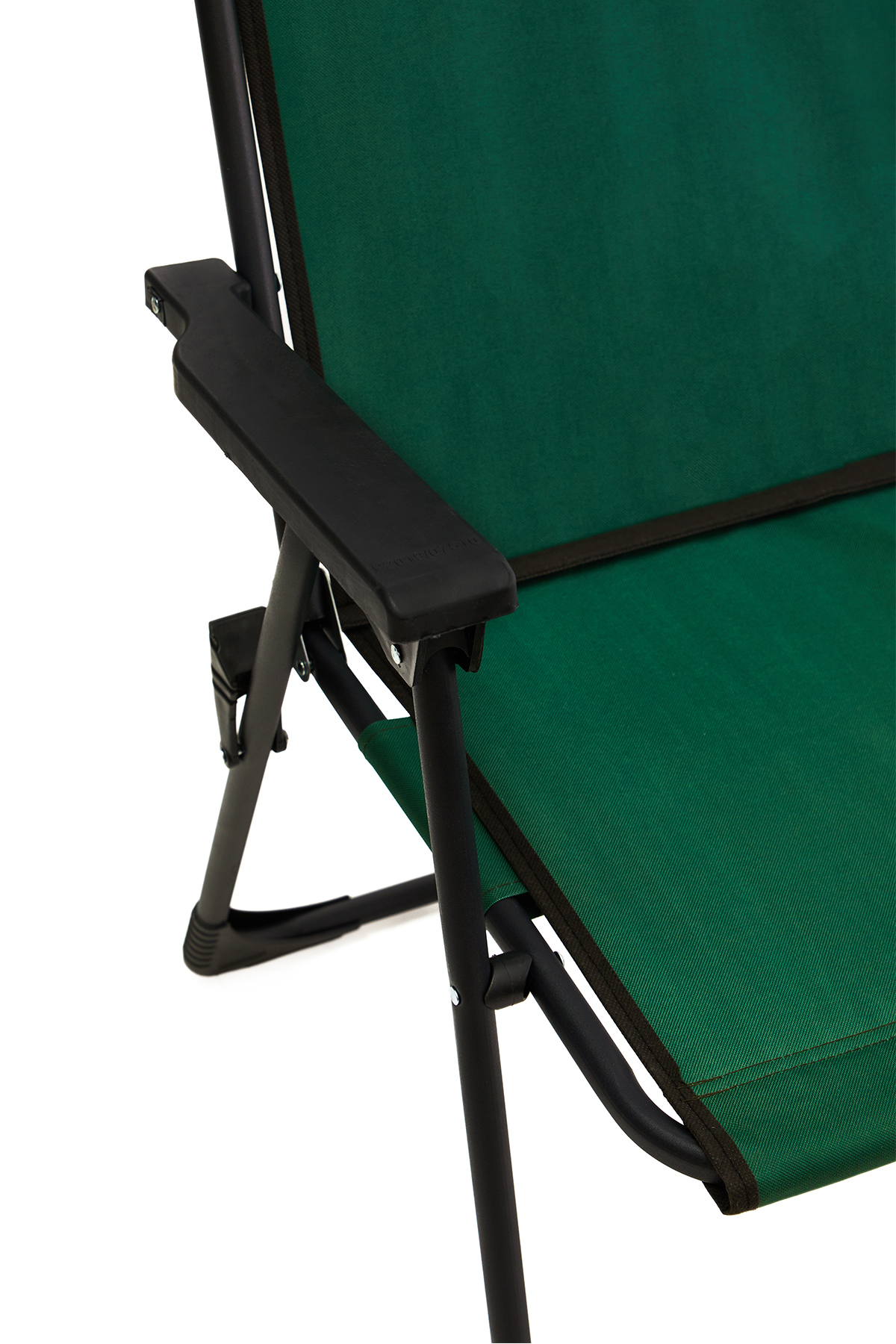 2 Adet Kamp Sandalyesi Katlanır Piknik Sandalye Dikdörtgen Bardaklıklı Yeşil